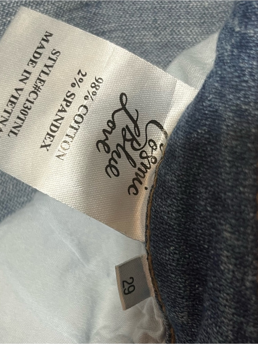 Cosmic Blue Love Women’s Skinny Jeans Size 29 Medium Wash Stretch Denim Ankle - Picture 6 of 11